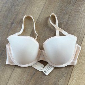 EUC Blush Cuup 32D demi bra light pink